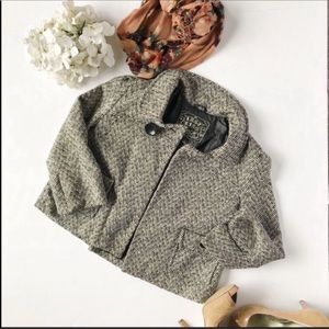 Last Kiss Blk/why tweed short Jacket